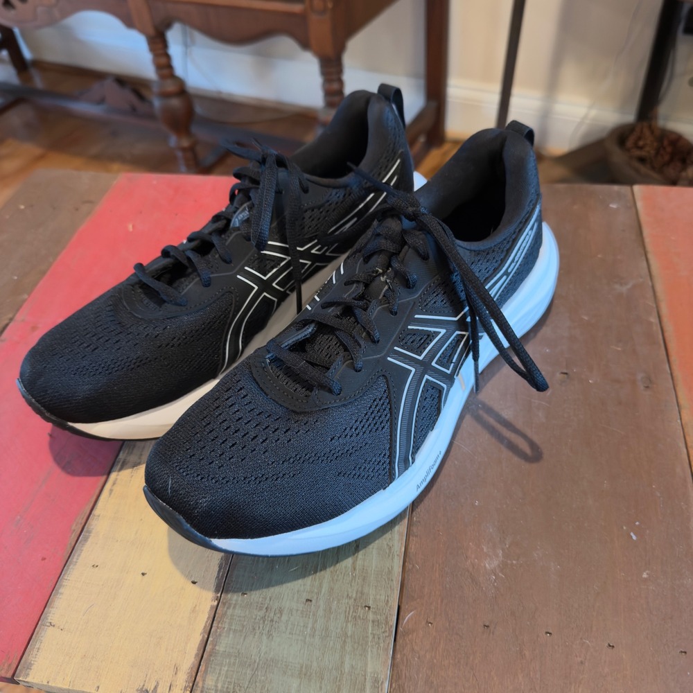 Asics Gel-Contend 9 Womens Running Shoes Black White Wide 1012B678 Size 11 Wide